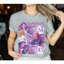 YB1 Kpop Demon Hunters tay ngắn Áo thun Huntrix Girl nhóm nhạc thần tượng Kpop Mira Rumi Joey tee BY1
