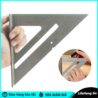 Thước ke góc vuông 7inch -đo góc đa năng nhôm Thước tam giác