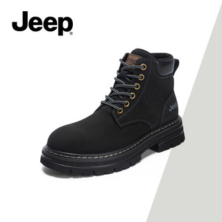 Giày bốt công sở màu vàng mới của JEEP - Mid-Cut, Đế dày, Phong cách Martin, Hàng hóa ngoài trời, Thu đông, Giày bốt ngắn hợp thời trang, Chống nước, Chắc chắn