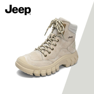 Giày Bốt Martin Nữ Mới JEEP - Phong Cách Anh Quốc, Thu Đông, Hàng Hóa Ngoài Trời, Chống Trơn Trượt, Chống Mài Mòn, Đế Dày, Giữ Mắt Cá Chân, Phong Cách