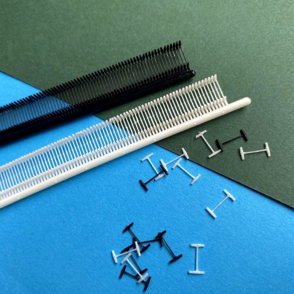 Bộ thẻ Mini MERIGGIARE 2000 chiếc, Bộ dây buộc Nylon trắng đen, Kim cao su siêu mịn 4,5mm cho công cụ thiết bị thẻ tiêu chuẩn