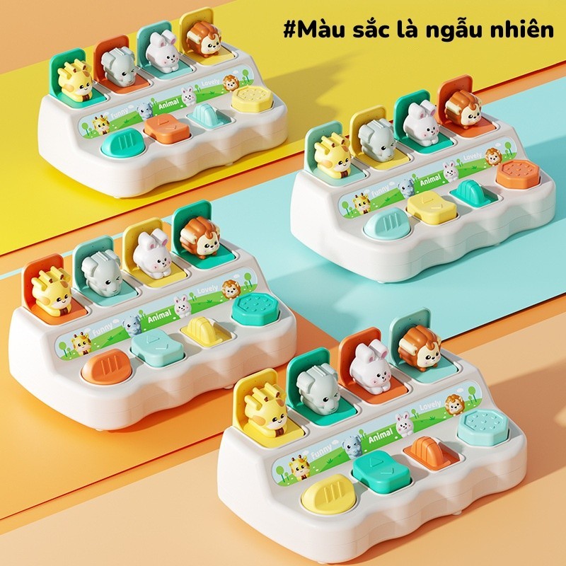 Hộp Động Vật Peekapoo,đồ Chơi POP-UP Rèn Luyện Phản Xạ Tay Cho Bé, Đồ Chơi Montessori Từ 1 - 3 Tuổi