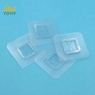 YOVIP 1 Cái Móc Treo Tường Tự Dính Trong Suốt Dây Kệ Treo Tường Miếng Dán Cố Định Bên Miếng Dán Cho Nhà Bếp Phòng Tắm Tiện Ích VN