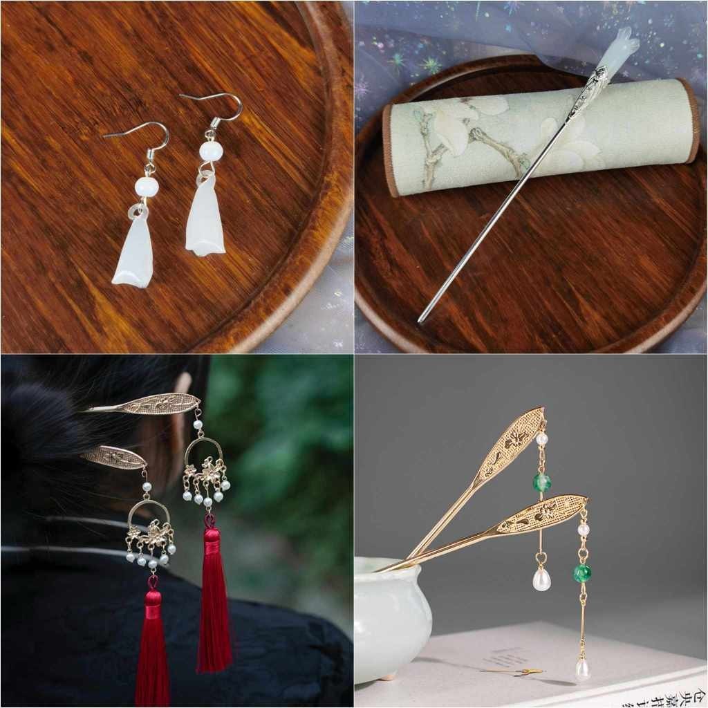 (Nhiều mẫu)Tổng hợp các mẫu trâm cài tóc phong cách cổ trang Trung Hoa dành cho nữ