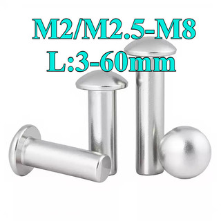 ((LXY) Đinh tán Đầu tròn inox 304 M2 / M2.5 / M3 / M4 / M5 / M6 / M8 (RM-VN-1)