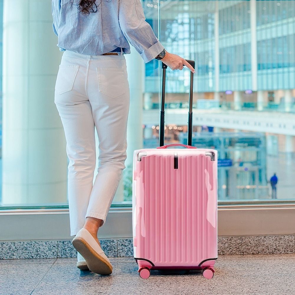 Vỏ bảo vệ hành lý OLVIDO, Vỏ hành lý du lịch chống nước 20-28 Inch, Vỏ bảo vệ vali chống bụi bằng nhựa PVC chống mài mòn