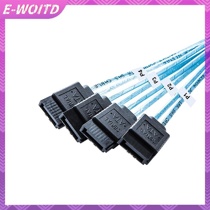 Cáp SATA E-WOITD SAS Mini-SAS SFF-8087 Đến 4 Cáp SATA Mini SAS 4i SFF8087 36P HNVN