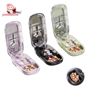 Máy cắt thuốc khu phố PWSEND, Máy tính bảng thuốc chống bụi Hộp lưu trữ máy cắt thuốc, Bộ chia di động Bộ chia thuốc cho thuốc nhỏ hoặc lớn