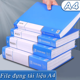 File Lá Tài Liệu A4 Chống Nước - Bìa Kẹp Hồ Sơ Giấy Tờ Trong Suốt, Bền Đẹp, Tiện Lợi Văn Phòng
