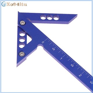 XOITU Hợp kim nhôm Góc Trung tâm Thước nghiêng 45 độ Mũi tên hình tam giác Góc phải Thước định vị 90 độ Thước góc VN