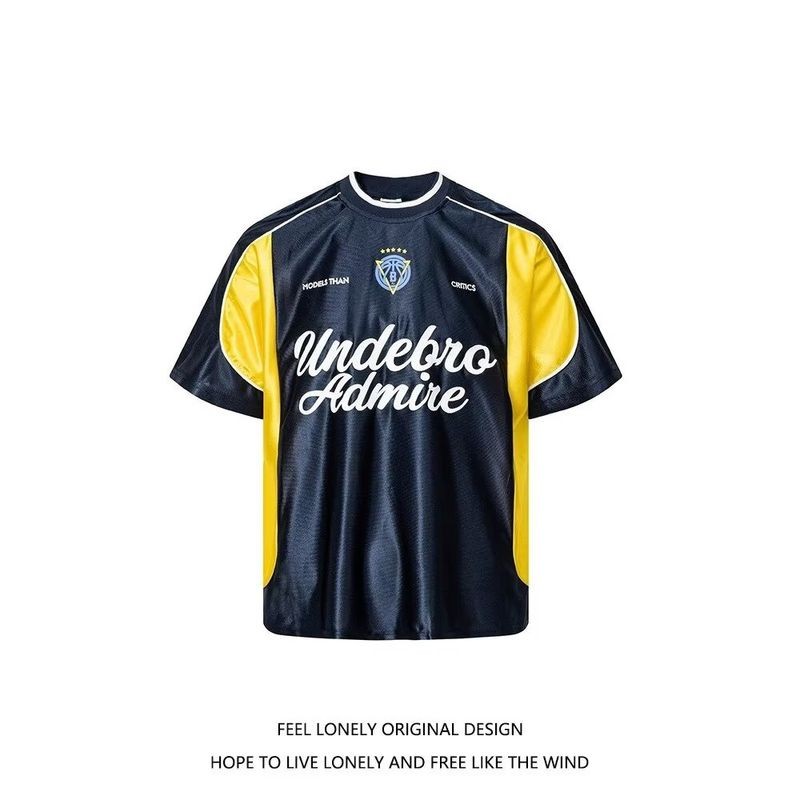 ThaliaWisp Áo Thun Nam Retro Mới, Jersey Phù Hợp Thể Thao Hàng Ngày