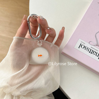 Ốp Lưng Cho AirTag Apple ITag GPS Định Vị Bảo Vệ Có Chuông Silicon Mềm Chống Rơi Dễ Thương Phong Cách Nhật Bản Cá Thịt Viên Hồng Cô Gái
