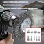 EDB * Bàn chải bánh xe dây khoan điện bằng thép Carbon 9pc Bộ mài loại bỏ sơn rỉ sét