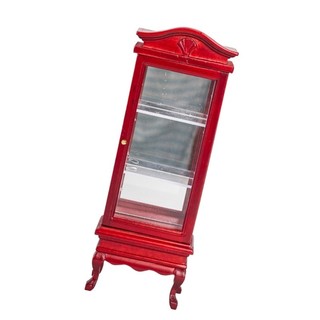 Tủ búp bê thu nhỏ thủ công ấm cúng có cửa đơn Trang trí tỷ lệ 1 12