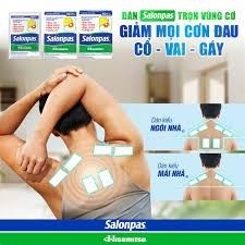 Miếng dán Salonpas Hisamitsu Nhật Bản [Lẻ 20 Miếng/ Hộp 140 Miếng] giúp giảm đau nhanh chóng