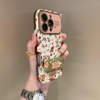 Sang Trọng Cửa Sổ Lớn Toàn Màn Hình Hoa Hồng Đứng Ốp lưng iPhone16 15 14 13 Pro Max Chống Sốc Bảo Vệ Camera Chống Rơi Ốp Lưng Mềm