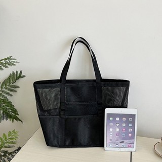 GC2 Túi Tote Lưới Dung Tích Lớn Dành Cho Nữ Phiên Bản Hàn Quốc Túi Tập Thể Dục Bảo Quản Túi Đeo Vai CG2