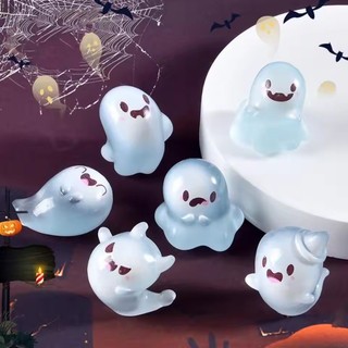 6 Cái / bộ Halloween Đêm Phát Sáng Búp Bê Ma Đạo Cụ Trang Trí - DIY Đáng Yêu Mini Dạ Quang Specter Hình Trang Trí