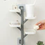 Đĩa xà phòng xoay bằng nhựa, không đục lỗ treo tường, thoát nước trong phòng tắm, Hộp đựng xà phòng nhiều lớp không đục lỗ