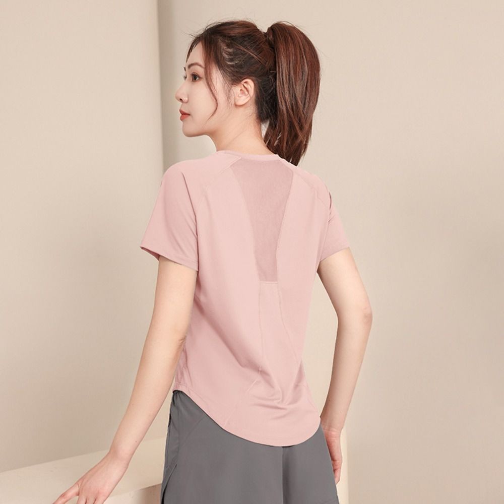 Giày chạy bộ chuyên nghiệp & Áo tập thể dục thoáng khí ngắn tay - Chất liệu khô nhanh thoải mái cho quần áo tập yoga nhẹ nhàng