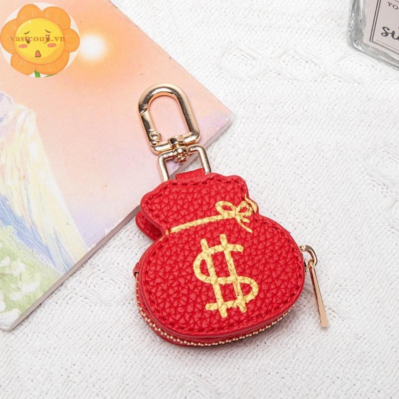 VASTJI 1 Mảnh Quần Áo Thời Trang Phụ Kiện Túi Đựng Tiền Gấu Trúc Hoạt Hình Cá Tính Sáng Tạo Túi Da Móc Khóa Mặt Dây Chuyền Quà Tặng Sinh Nhật VN