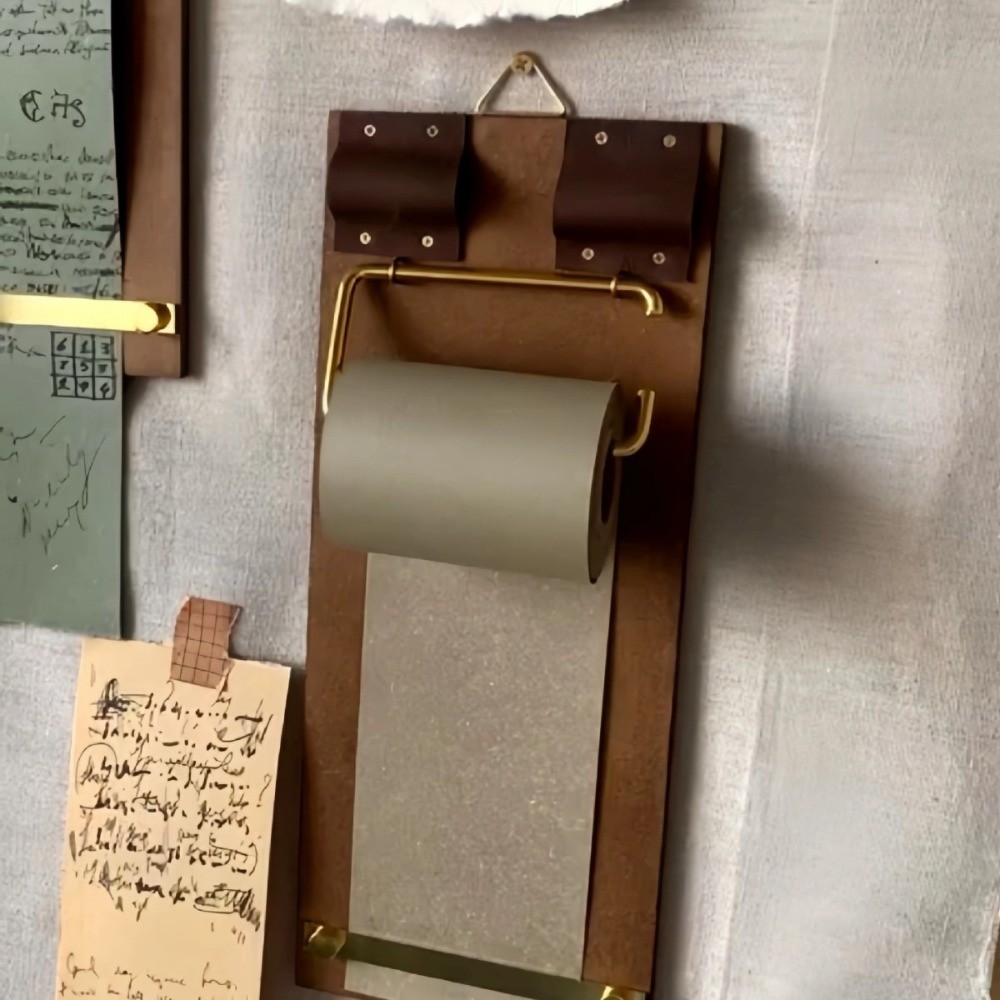 Bộ máy tính xách tay Kraft HIGHVIEWLS, Cuộn giấy Kraft có thể nạp lại cổ điển Clipboard, Thủ công DIY treo bảng viết Danh sách việc cần làm