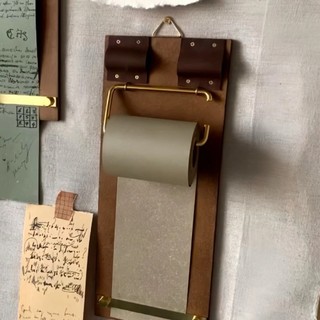 Bộ sổ tay Kraft RISEDOT, DIY Crafts Retro Vintage Clipboard, Handmade có thể đổ lại Giấy Kraft cuộn treo Giấy viết để ghi chú