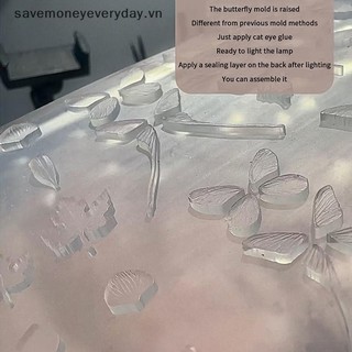[savemoneyeveryday] Khuôn silicon 3d trong suốt cao Móng tay nghệ thuật Trang trí móng tay Thiết kế tự làm Khuôn làm móng nghệ thuật bằng silicon [vn]