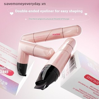 [savemoneyeveryday] Tem kẻ mắt có thể xoay đôi Tem kẻ mắt tích hợp Phác thảo chính xác Signet Bút kẻ mắt lâu trôi Mỹ phẩm bút lỏng [vn]