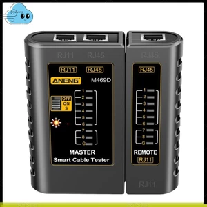 M469D RJ45 Cáp Lan Test Kiểm Tra Cáp Mạng RJ11 RJ12 CAT5 UTP LAN Cable Test Công Cụ Mạng Sửa Chữa Mạng A