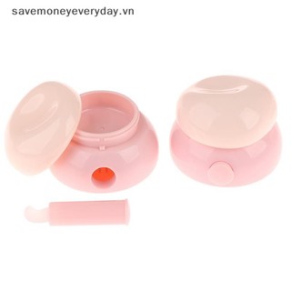 [savemoneyeveryday] 3.5g Mỹ Phẩm Lọ Rỗng Hộp Đựng Trang Điểm Chăm Sóc Da Mặt Hộp Kem Dưỡng Môi Có Thìa Silicon Chai Đổ Lại [vn]