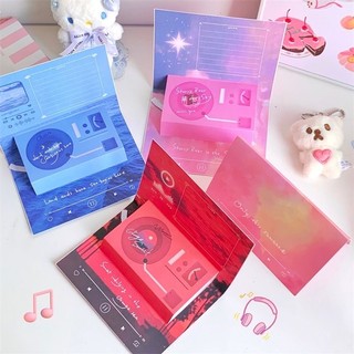 Thiệp Giấy Sinh Nhật Vintage Phong Cách Romance Đĩa Nhạc Quà Chúc Mừng Độc Đáo Timo GQ55