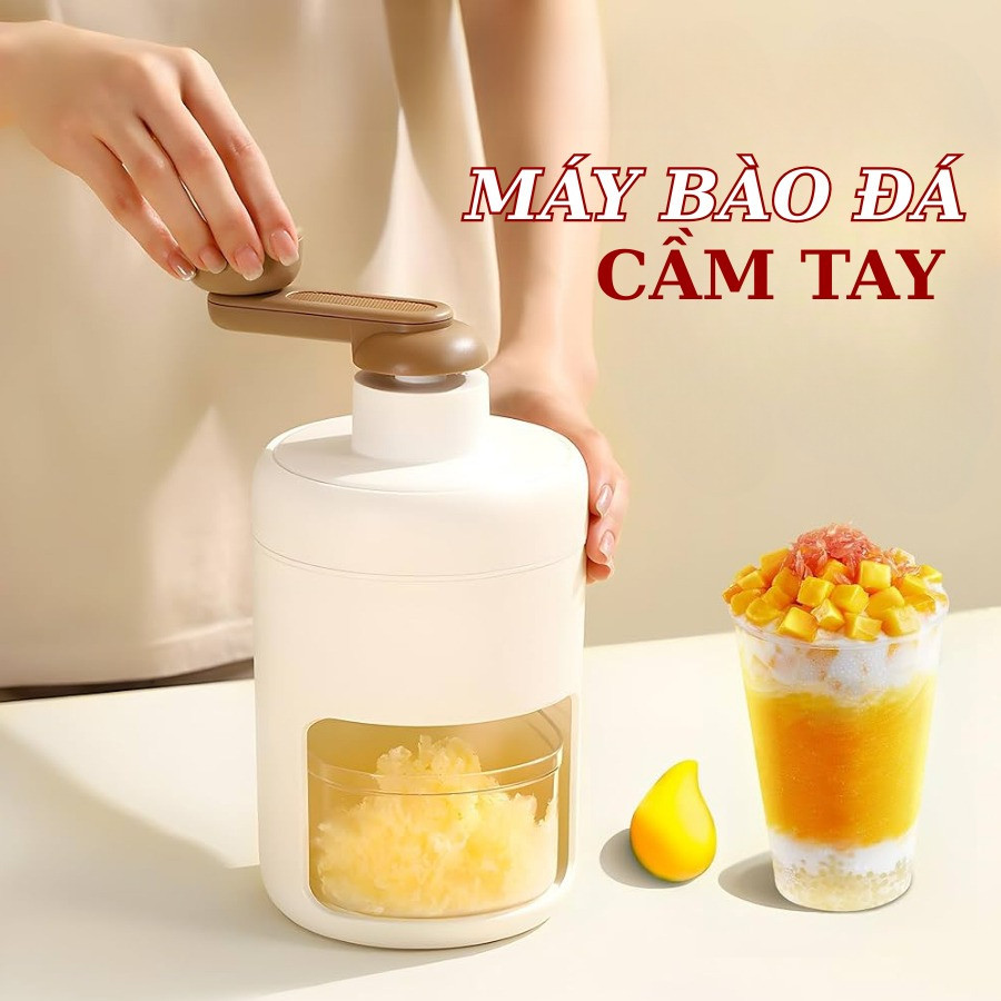 Máy Bào Đá Mini Máy Bào Đá Tuyết Máy Xay Đá Bào Bằng Tay Siêu Min Tiện Lợi Máy Xay Đá Tuyết Cho Bé Và Cho Cả Nhà