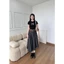 Chân váy caro dáng dài NIKI vạt chéo, chân váy cá tính phong cách streetwear | Khao Boutique