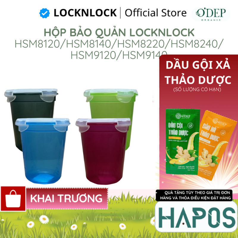 Hộp nhựa bảo quản LocknLock Chính hãng nhiều dung tích HSM8120 HSM8140 ...