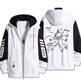 Hoodie Áo Khoác Unisex Hazbin Hotel Alastor với Dây Kéo - SB1