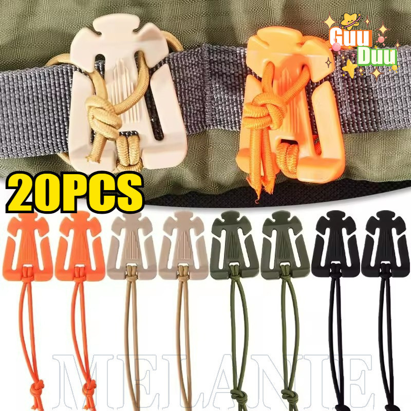 [GiuDuu] Kẹp khóa balo - 20/5 cái móc khóa nylon - Phù hợp cắm trại thay thế khóa cũ