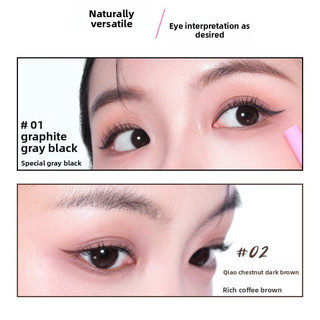 Bút Gel kẻ mắt góc hai đầu NEIYOU Bút Gel có thể ngăn ngừa mồ hôi mà không bị ngất và có thể kéo dài trong một thời gian dài Người mới bắt đầu Bút kẻ mắt Bút trang điểm mắt