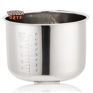 Nồi cơm điện bằng thép không gỉ Nồi bên trong 5L, có cân cho nồi cơm Nồi cơm điện Nồi bên trong Nồi cơm điện thay thế