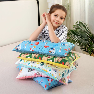 Cotton Nguyên Chất Hoạt Hình Trẻ Em Gối Lõi Mẫu Giáo Bé Học Sinh Thoải Mái Đậu Hà Lan Gối Ngủ Đa Năng Có Thể Giặt UAU7