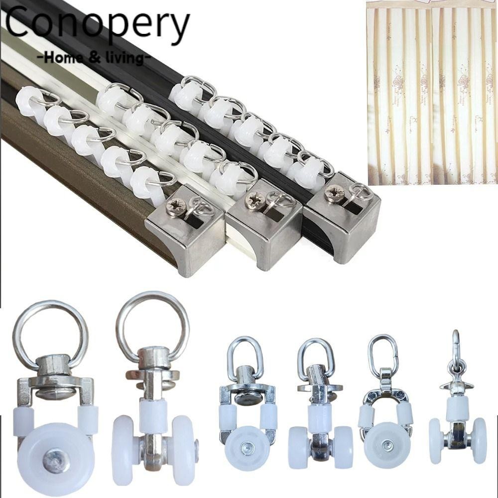 Conopery Con lăn theo dõi rèm, Ròng rọc trần móc im lặng đa chức năng ...