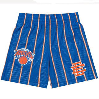 Eric Emmanuel Đồng Thương Hiệu New York Knicks Quần Short Thường Ngày Của Mỹ Orlando Magic Team Los Angeles Lakers Chicago Bulls Huấn Luyện Thể Dục Nam Nữ Cơ Thể Thao Khu Phố EE Lưới Thoáng Khí Quần Thời Trang Đường Phố
