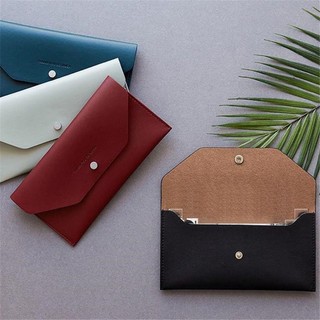 Jkdesign Túi đựng tiền, Ví phong bì tiền mặt chống mài mòn, Da PU có thể tái sử dụng Thẻ tín dụng siêu mỏng Holoder Nam Nữ