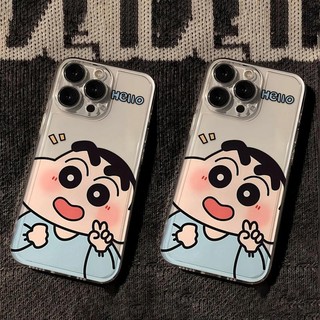 Anime Crayons Shin-chans Ốp Điện Thoại Ngộ nghĩnh Cho OPPO RENO 11 10 Pro 11F 8 7 6 5 7Z 8Z 2F 2Z Vỏ Hoạt Hình TPU Dễ Thương Mềm Trong Suốt Nhật Bản