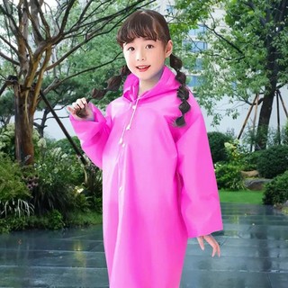 Áo mưa trẻ em NUSPACE, Áo mưa không dùng một lần EVA, Áo mưa một mảnh làm dày toàn thân tiện lợi Unisex