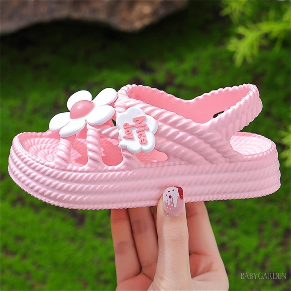 Xăng đan EVA Mùa Hè Bé Gái BAGA-Kids Giày Hoa Đế Mềm Chống Trơn Trượt Cho Tiệc Đi Học Ngoài Trời