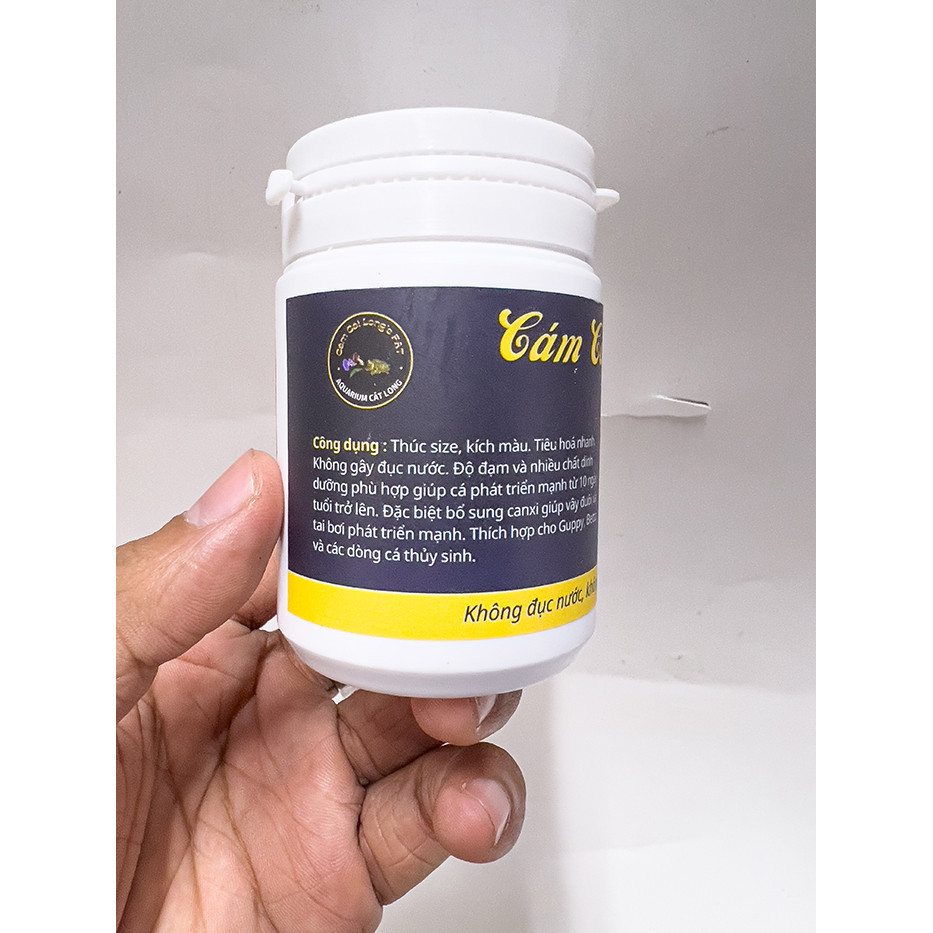 Cám Cát Long’s FAT Thức ăn cho cá guppy, betta và các loài cá cảnh khác (Hủ 50gram)