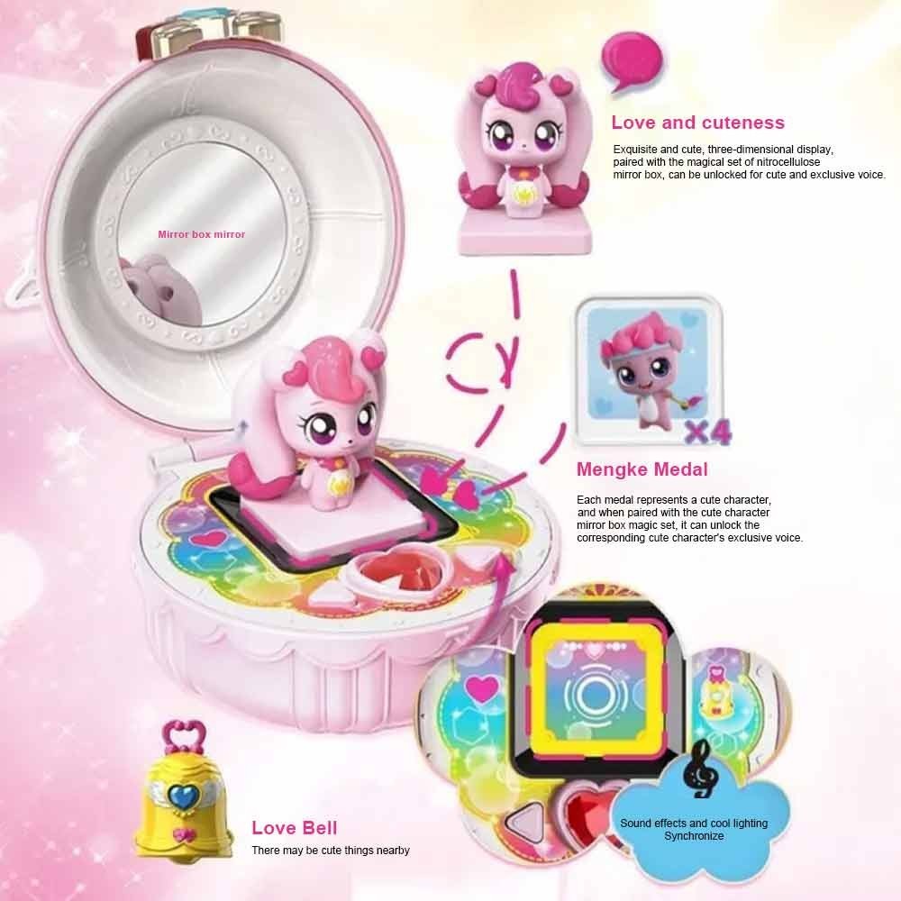 Catch Teenieping Teenie Heart Wing Magic Compact Game HEARTPING Music Box Set Girls Toys Gift