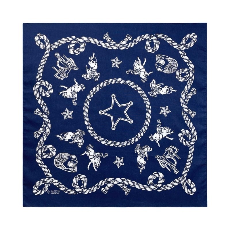 Fine 21inch Western Printing Bandannas cho Street Dance Adult Unisex Hiphop Headwrap