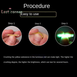 [Lostcorner] 50 Cái / lốc 2.2-4.5 Mm Ánh Sáng Ban Đêm Phao Câu Cá Bóng Sáng Dính Câu Cá [Mới]